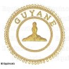 Badge / Macaron GLNF – Grande tenue provinciale – Premier Grand Surveillant – Guyane – Brodé main